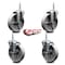 Service Caster 5 Inch Semi Steel Wheel Swivel 58 Inch Threaded Stem Caster Set 2 Brakes SCC SCC-TS20S514-SSS-58212-2-TLB-2 - alternate 4